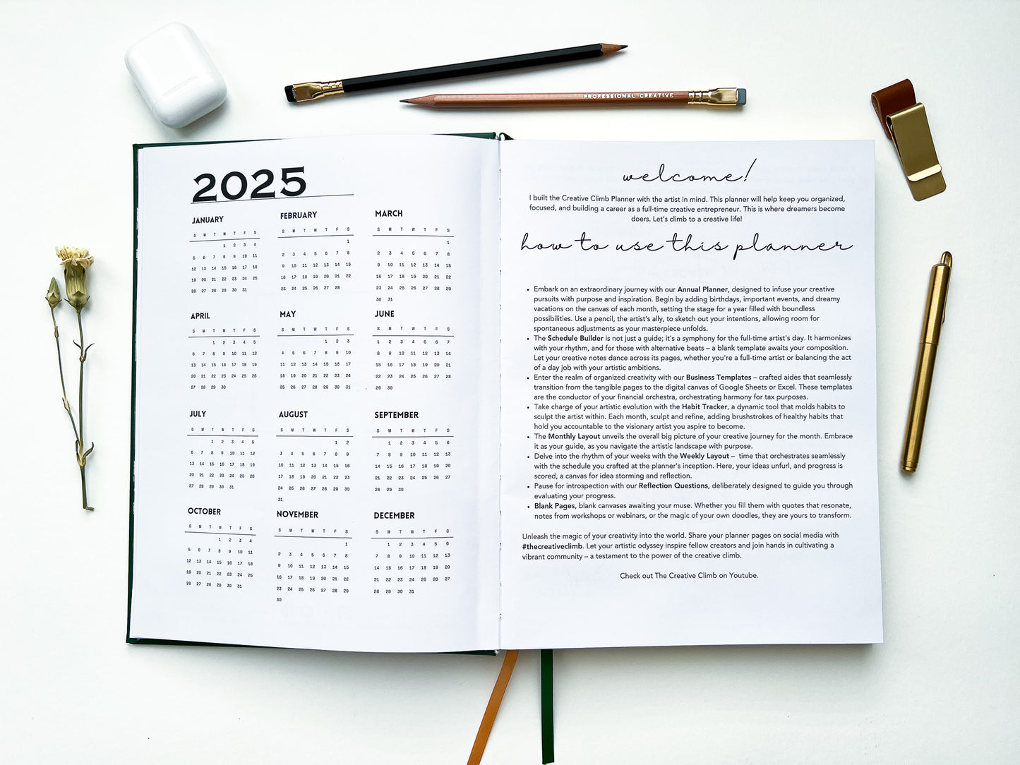 The Creative Climb 2025 Dated Planner