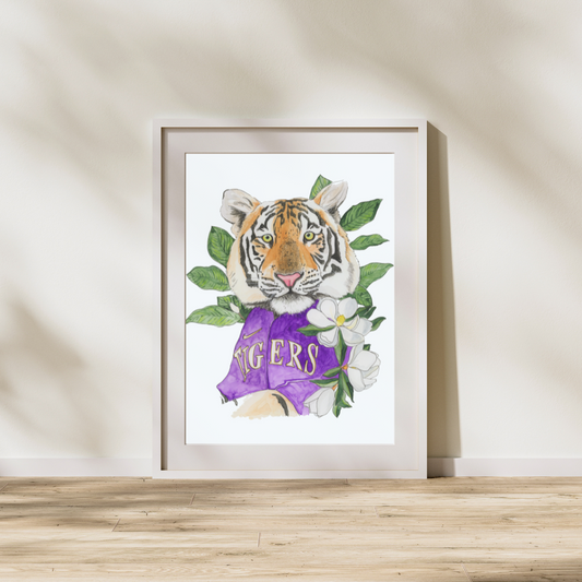 LSU Baseball Tiger Print