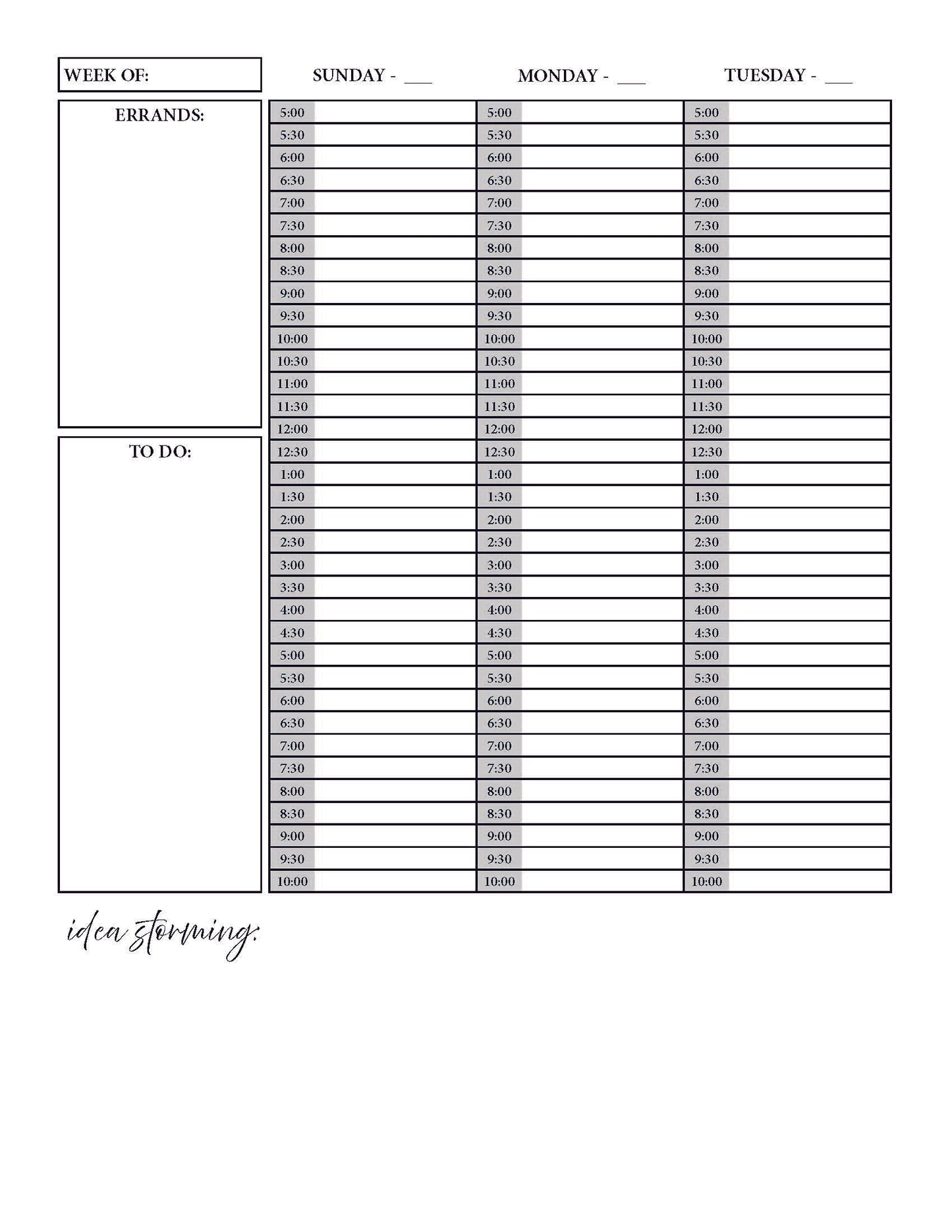 The Creative Climb Undated Planner - Digital Download